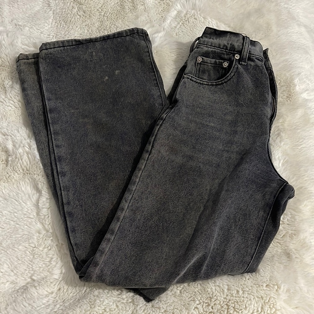 Adika wide leg black jeans